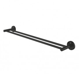 Держатель для полотенец Grohe Essentials двойной 60 см металл черный матовый 1024732430