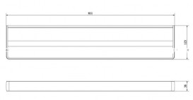 Держатель для полотенец Haceka Aline P двойной 61 см хром 1194614