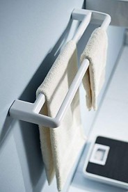 Держатель для полотенец Haceka Yoly двойной пластик белый 1138001