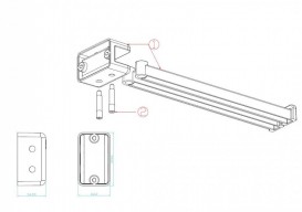 Держатель для полотенец Haceka Yoly поворотный пластик белый 1137991