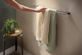 Тримач для рушників Hansgrohe AddStoris S подвійний метал хром 41763000