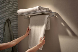 Держатель для полотенец Hansgrohe AddStoris S с полкой металл хром 41781000