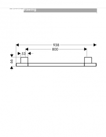 Держатель для полотенец Hansgrohe Axor Uno шлифованный никель 41580820