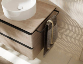 Держатель для полотенец Hansgrohe Xelu Q 42,8 см матовый черный 54143670