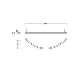 Держатель для полотенец Hatria Sophie для раковины 86 см хром Y0PU