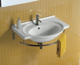 Держатель для полотенец Hatria Sophie для раковины 86 см хром Y0PU