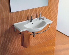 Держатель для полотенец Hatria Sophie для раковины 105 см хром Y0PS