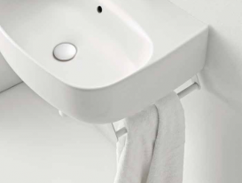 Тримач для рушників Kerasan Nolita для раковини полки і біде білий матовий 922030