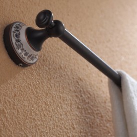 Держатель для полотенец Kraus Apollo настенный темный шоколад KEA-16537ORB