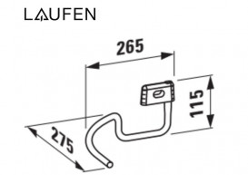 Тримач для рушників Laufen Val для раковини хром H3812850040001