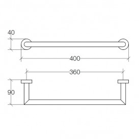 Тримач для рушників Lineabeta Baketo латунь хром 5210.29