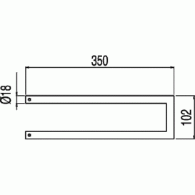 Держатель для полотенец настенный двойной Tres Max-Tres хром 11463610