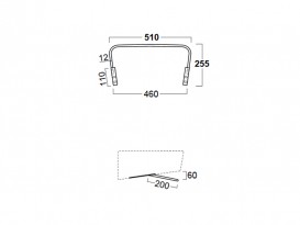 Тримач для рушників Simas Degrade 51 см хром DE A1