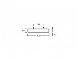 Держатель для полотенец Simas Flow 40 см хром FL 36