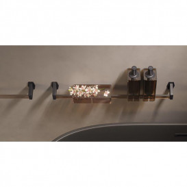 Держатель для полотенец Sonia Luce 30 см латунь/акриловое стекло черный/коричневый 182541