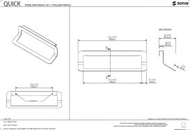 Держатель для полотенец Sonia Quick настенный белый 176908