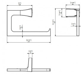 Держатель для полотенец Sonia S7 латунь хром 131709