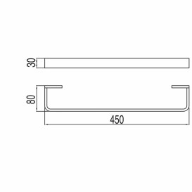 Держатель для полотенец Tres Loft-Tres 45 см хром 20023604