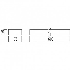 Держатель для полотенец Tres Slim-Tres 60 см хром 20223605