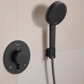 Тримач для ручного душу Hansgrohe Porter Fine чорний матовий хром 28885340