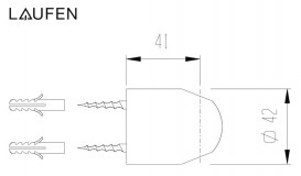 Держатель для ручного душа Laufen хром HF105721100000