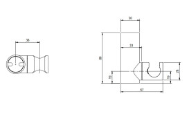 Утримувач для ручного душу Villeroy & Boch Universal Showers матовий чорний TVC000458000K5