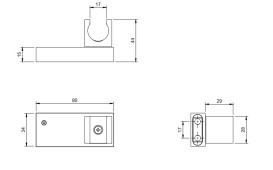 Тримач для ручного душу Villeroy & Boch Universal Showers хром TVC00045900061