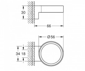 Тримач для склянки Grohe Selection метал холодний світанок глянсовий 41027GL0