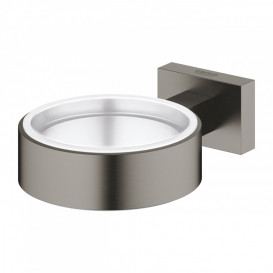Держатель для стакана/мыльницы/дозатора Grohe Essentials Cube темный графит матовый 40508AL1