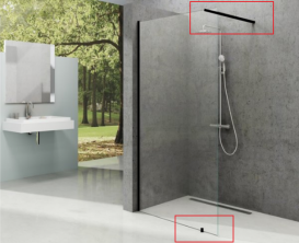 Держатель для стенки душевого уголка Ravak Walk In Set-100 GWD010003019