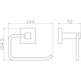 Тримач для туалетного паперу Аквародос Орландо 8916C відкритий золото АР000113359