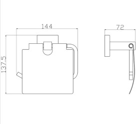 Тримач для туалетного паперу Аквародос Орландо 8926C із кришкою золото АР000113360