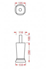 Держатель для туалетной бумаги ArtCeram Civitas керамика серый CIC005 34;00