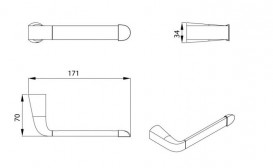 Держатель для туалетной бумаги Devit Katarina латунь хром 85C1148
