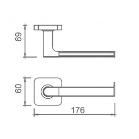 Тримач для туалетного паперу Devit Laguna латунь хром 6740110