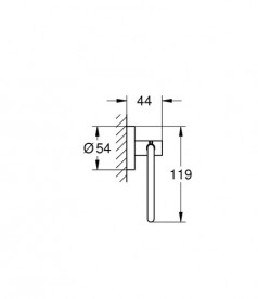 Держатель для туалетной бумаги Grohe QuickFix Start открытый металл суперсталь 41200DC0