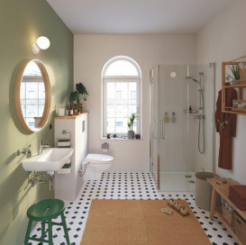 Держатель для туалетной бумаги Grohe QuickFix Start Cube с крышкой металл хром 41102000