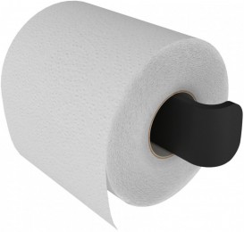 Держатель для туалетной бумаги Haceka Aline Mat Black черный матовый 1196898