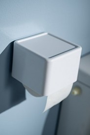 Тримач для туалетного паперу Haceka Yoly закритий пластик білий 1137993