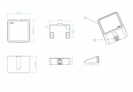 Тримач для туалетного паперу Haceka Yoly закритий пластик білий 1137993