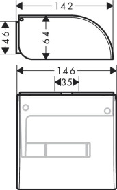 Держатель для туалетной бумаги Hansgrohe Axor Universal Circular с крышкой матовая бронза 42858140