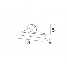Тримач для туалетного паперу Inda Gealuna хром A1025A CR