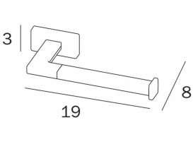 Тримач для туалетного паперу Inda Lea хром A1825A CR