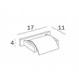 Держатель для туалетной бумаги Inda Lea с крышкой хром A1826A CR