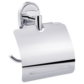 Держатель для туалетной бумаги Kroner KRM Elbe-ACC2903 с крышкой хром CV022853