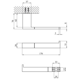 Держатель для туалетной бумаги Kroner KRP Edelstahl Kubus-SCH3903-2 черный CV025647