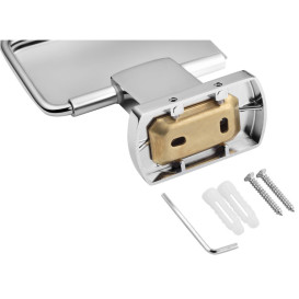 Держатель для туалетной бумаги Kroner KRP Graz-C95607 с крышкой хром CV025286