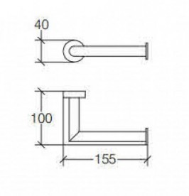 Тримач для туалетного паперу Lineabeta Baketo латунь хром 5204.29