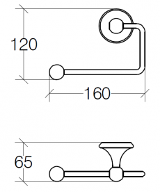 Держатель для туалетной бумаги Lineabeta Venessia латунь бронза 52908.35