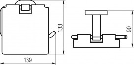 Держатель для туалетной бумаги Ravak Chrome CR 400.00 хромированная латунь X07P191